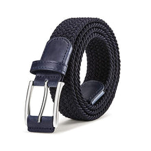 Load image into Gallery viewer, Men's Canvas Pin Buckle Belt Women's Woven Elastic Waistband Outdoor Tactics Belt