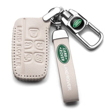 Load image into Gallery viewer, Leather Car Key Sleeve For Land Rover Evoque Discovery Velar Guard Car