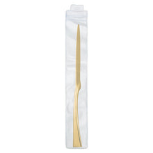 Load image into Gallery viewer, Western Tableware Four-Piece Golden Thickened Steak Knife Non-Magnetic Fork Spoon Dessert Spoon