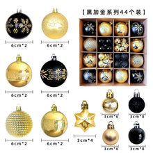 Load image into Gallery viewer, Christmas decoration 6cm electroplated ball plastic ball special-shaped painted Christmas ball gift Christmas tree pendant