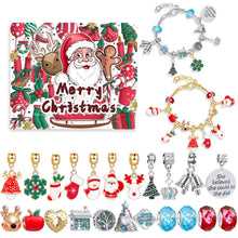 Load image into Gallery viewer, Blind Box Children's Bracelet Christmas Advent Portable 24 Grid DIY Bracelet Blind Box