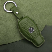 Load image into Gallery viewer, For 21 Mercedes-Benz New E-Class Key Cover E200l C260l A200l S-Class GLC Leather Keychain