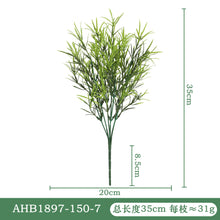 Load image into Gallery viewer, 10PCs Simulation Green Plant Handlebar Bundle Plastic Artificial Plant Wedding Outdoor Home Crafts