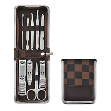 Load image into Gallery viewer, Zipper Bag 9 Pcs Stainless Steel Nail Clippers Set Nail Scissors Manicure Manicure Tools Beauty