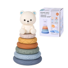 Load image into Gallery viewer, Infant Puzzle Building Blocks Cognitive Relief Square Soft Building Blocks Jenga Vinyl Building Blocks of Flexible Glue Toys