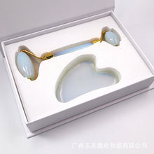 Load image into Gallery viewer, Massager Beeswax Obsidian Scraping Board Facial Beauty Roller Massager Gift Box Set