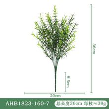 Load image into Gallery viewer, 10PCs Simulation Green Plant Handlebar Bundle Plastic Artificial Plant Wedding Outdoor Home Crafts