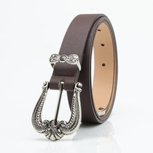 Load image into Gallery viewer, Crown Alloy Buckle Belt Women's European and American Sweater Jeans Decorative Belt