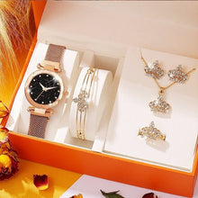 Load image into Gallery viewer, Women's Watch Luxury Boutique Steel Belt Small Dial Watch Bracelet Necklace Set