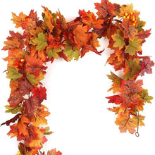 Load image into Gallery viewer, Thanksgiving Vine Maple Leaf Vine 170cm Decoration Hanging Vine Simulation Maple Leaf Vine