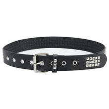 Load image into Gallery viewer, Belt Square Pyramid Rivet with Jeans Suit Pant Belt