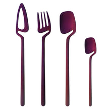 Load image into Gallery viewer, Stainless Steel Tableware Simple Personality Creative Hanging Wall Hanging Cup Knife, Fork and Spoon Hanging Cup Coffee Spoon Kit