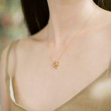 Load image into Gallery viewer, Women's Necklace Citrine Geometric Silver 925 Silver Choker Gift for Girls