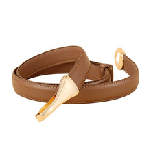 Load image into Gallery viewer, Thin Belt Suit All-Matching Genuine Leather Belt Thin Women's Fashion Belt Belt