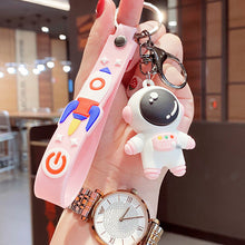 Load image into Gallery viewer, Cartoon Astronaut Keychain Female Cute Korean Style Couple Key Chain Male Flexible Glue Small Pendant Key Ring Ornaments