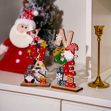 Load image into Gallery viewer, 3pcs/Set Mini Christmas Decoration Wooden Faceless Old Man Painted Letters DIY Ornaments Christmas Ornament