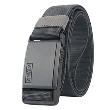 Load image into Gallery viewer, Tactical Nylon Waistband Men's Quick Release Automatic Buckle Belt Casual Stretch Pant Belt