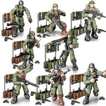 Load image into Gallery viewer, 8pcs/Set Military Toy Assembled Villain Model Xj822 Minifigures Movable Joint Soldier Model