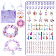 Load image into Gallery viewer, Pink Colorful Crystal DIY Beaded Bracelet Sweet Children's Bracelet Exquisite Storage Accessories Suit for Women