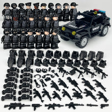 Load image into Gallery viewer, Jeep Black Special Police Doll Toy Weapon Shield Children's Small Particles Assembled Building Block Toys X001 Accessories