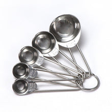 Load image into Gallery viewer, Five-Piece Set Measuring Spoon with Scale Stainless Steel Measuring Spoon Brown Small Measuring Spoon Suit