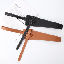 Load image into Gallery viewer, Waist-Tight Retro Knotted Suit All-Matching Outerwear Waist Seal Korean Style Fashionable Wide Belt