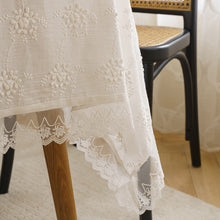 Load image into Gallery viewer, Three-Dimensional Embroidered Tablecloth Hollow Lace Rectangular Dining Table Cloth Tablecloth Picnic Blanket