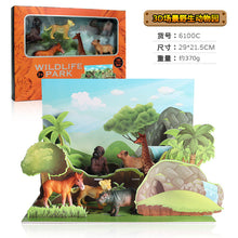 Load image into Gallery viewer, Farm Poultry Dinosaur Scene Decoration Set Children's Learning Model Animal Model Toys