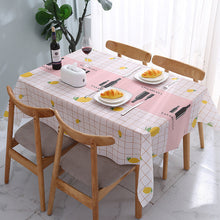 Load image into Gallery viewer, Home Nordic Style Elk Plaid Coffee Table Cloth Oil-Proof Waterproof Disposable Table Mat PVC Tablecloth