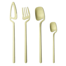 Load image into Gallery viewer, Stainless Steel Tableware Simple Personality Creative Hanging Wall Hanging Cup Knife, Fork and Spoon Hanging Cup Coffee Spoon Kit