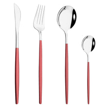 Load image into Gallery viewer, Stainless Steel Tableware Portugal Steak Knife and Fork Portable Ins Hotel Western Style Golden Western Food Knife and Fork