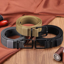 Load image into Gallery viewer, Canvas Belt Unisex Belt Student Youth Military Training 18-Hole Outdoor Jeans Strap