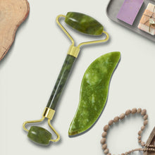 Load image into Gallery viewer, OUGEDA Natural Jade Roller Gua Sha Scraper Facial Skin Care Beauty Health Massage Tools Facial Slim Lift Masssager for Face