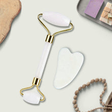 Load image into Gallery viewer, OUGEDA Natural Jade Roller Gua Sha Scraper Facial Skin Care Beauty Health Massage Tools Facial Slim Lift Masssager for Face