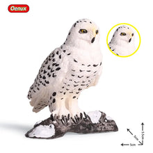 Load image into Gallery viewer, Oenux Classic Bird Animal Flamingos Parrot Sea Mew Peacock Owl Ostrich Model Solid PVC Action Figures Miniature Education Toy