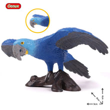 Load image into Gallery viewer, Oenux Classic Bird Animal Flamingos Parrot Sea Mew Peacock Owl Ostrich Model Solid PVC Action Figures Miniature Education Toy