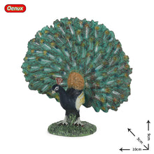 Load image into Gallery viewer, Oenux Classic Bird Animal Flamingos Parrot Sea Mew Peacock Owl Ostrich Model Solid PVC Action Figures Miniature Education Toy