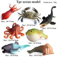 Load image into Gallery viewer, Oenux Large Size Sea Life Animals Soft Great White Shark Big Shark Action Figures Model Lifelike Educational Toys For Kids Gift