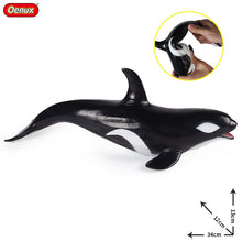 Load image into Gallery viewer, Oenux Large Size Sea Life Animals Soft Great White Shark Big Shark Action Figures Model Lifelike Educational Toys For Kids Gift