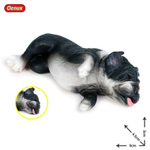 Load image into Gallery viewer, Oenux Lovely French Bulldog Animals Cute Puppy Sleep Lazy Dog Action Figures Model Figurine PVC Home Decoration Education Toy