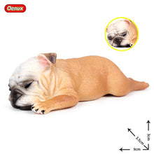 Load image into Gallery viewer, Oenux Lovely French Bulldog Animals Cute Puppy Sleep Lazy Dog Action Figures Model Figurine PVC Home Decoration Education Toy