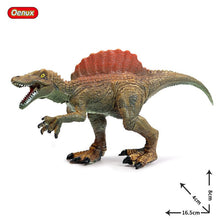 Load image into Gallery viewer, Oenux Mini Jurassic Stegosaurus Saichania Solid PVC Dinosaur World Animal Model Action Figures Collection Toy For Kids