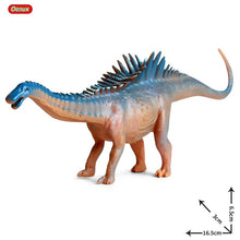 Load image into Gallery viewer, Oenux Mini Jurassic Stegosaurus Saichania Solid PVC Dinosaur World Animal Model Action Figures Collection Toy For Kids
