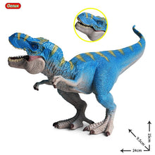 Load image into Gallery viewer, Oenux New 34x8x18cm Jurassic Indominus Rex Action Figures Open Mouth Savage Tyrannosaurus Dinossauro World Animals Model Kid Toy