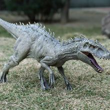 Load image into Gallery viewer, Oenux New 34x8x18cm Jurassic Indominus Rex Action Figures Open Mouth Savage Tyrannosaurus Dinossauro World Animals Model Kid Toy