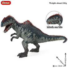 Load image into Gallery viewer, Oenux New Jurassic Dinossaur Brinquedo Giganotosaurus Action Figures Open Mouth Savage Tyrannosaurus Animals Model Kid Toy Gift