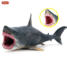 Load image into Gallery viewer, Oenux Savage Marine Sea Life Megalodon Action Figure Classic Ocean Animals Big Shark Fish Model PVC Collection Toy For Kids Gift