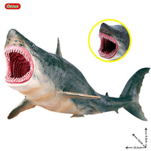 Load image into Gallery viewer, Oenux Savage Marine Sea Life Megalodon Action Figure Classic Ocean Animals Big Shark Fish Model PVC Collection Toy For Kids Gift