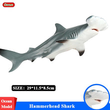Load image into Gallery viewer, Oenux Savage Marine Sea Life Megalodon Action Figure Classic Ocean Animals Big Shark Fish Model PVC Collection Toy For Kids Gift