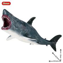 Load image into Gallery viewer, Oenux Savage Marine Sea Life Megalodon Action Figure Classic Ocean Animals Big Shark Fish Model PVC Collection Toy For Kids Gift